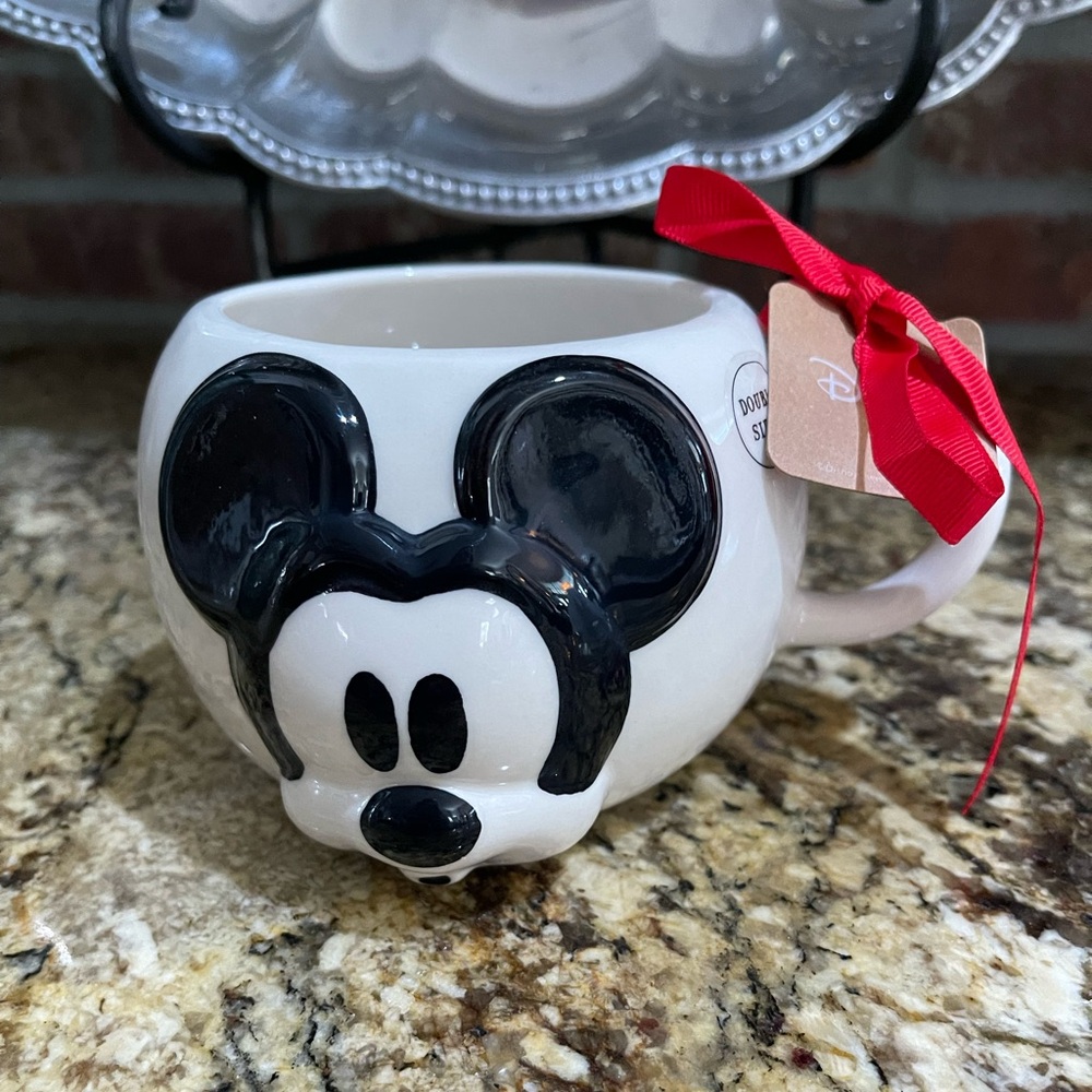 Rae Dunn Disney 3d Mickey mouse double sided mug - Brand new!